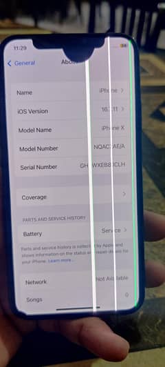 iPhone x non PTA facs losk ok  battery 65