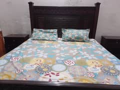 KING SIZE BED / SIZE TABLES/ DRESSING TABLE/ MATTRESS