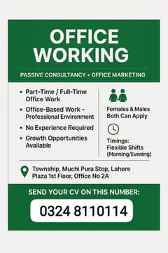 Office working Passive consultancy office marketing