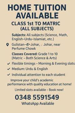 Home tuition