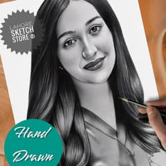 Pencil Sketch(Realistic sketch)(Professional Artist)(charcoal sketch)