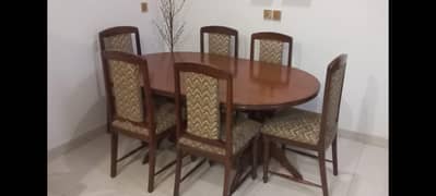 Dining table - 6 Chairs - Sheehsham wod