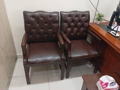 Two (02) Office chairs slightly used having brand new condition