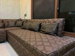neat and clean sofa.