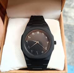 Arabic black oura watch