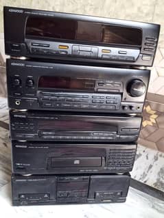 Kenwood A-85 Stereo Amplifier 5 piece set total genion all ok work