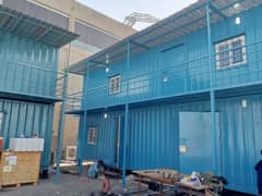 prefab double story building marketing container office container port