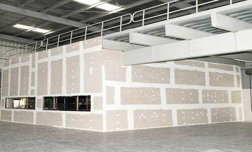 Dry wall,gypsum board partition,CNC work,glass sliding partition,wall 4