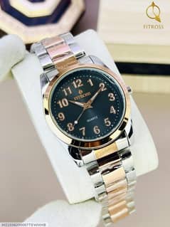 Men's Water Resistant Golden Chain Strap Quartz Watch -