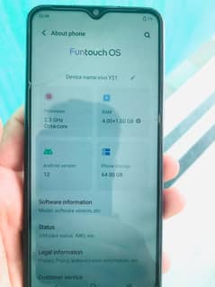 vivo Y21 4+1 gb 64gb