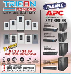APC SMART UPS & LITHIUM BATTERIES AVAILABLE