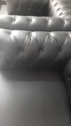 Luxury Chesterfield Sofa Set – Premium Black Leather99