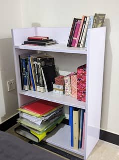 small 2 shelves book rack for storage