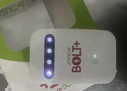 Zong 4G Bolt+ Unlocked all sim working