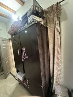 A two door wardrobe (wooden almari)