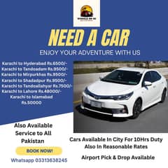 Car Service From Karachi to All Pakistan