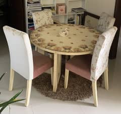 Round Wooden dining table