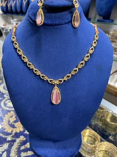 Pink and gold combination