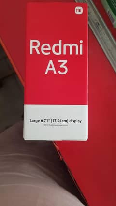 redmi A3 6gb 128gb with box