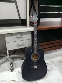 21000 Jumbo size guitar German made with trus road mat black