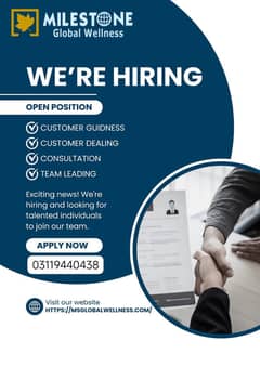 I need male female for office work