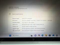 HP G8 1040 x 360 Core i7 11th Genration