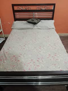 Iron Bed For Sale (With Mattress) Slightly Used