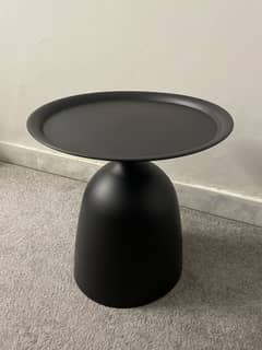 Matte Black Metal Coffee Table