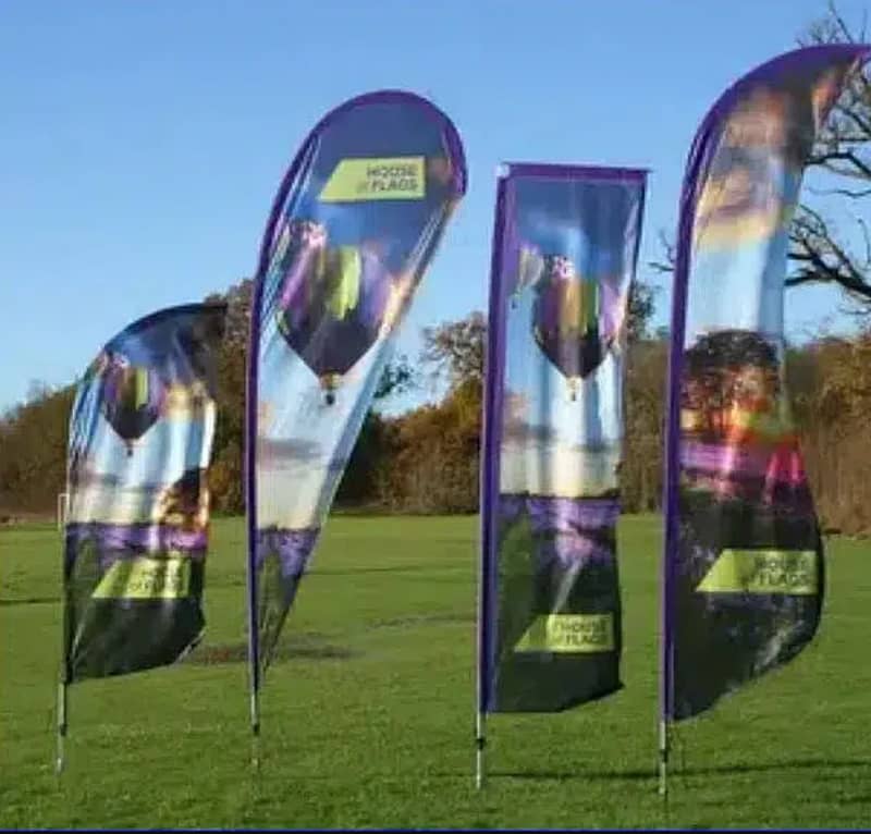 Advertising with Custom Feather Flag , teardrop & rectangular flag 3