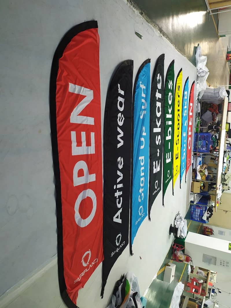 Advertising with Custom Feather Flag , teardrop & rectangular flag 9