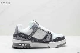 Louis Vuitton Blue Monogram Denim LV Trainer Maxi Sneakers