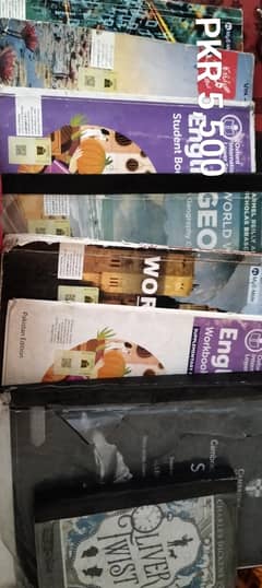 Oxford History, Geography, Computer, English, Oliver Twist, urdu for 8