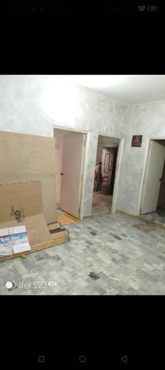 Flat for rent 2 bed lounge Iqra complex block 17 gulistane e Johar