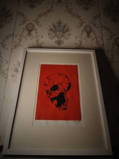 handmade skull print