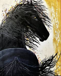 Horse aclyric painting