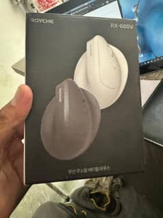 Wireless Bluetooth Low noise Vertical Mouse with 3 multi-pairingROYCHE