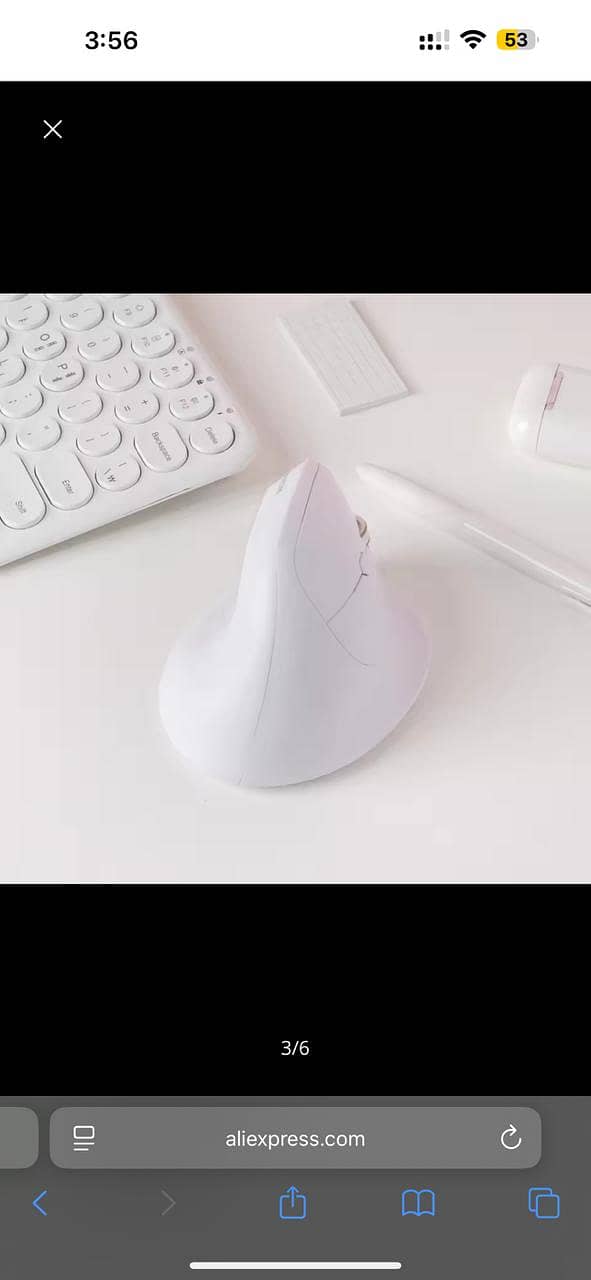 Wireless Bluetooth Low noise Vertical Mouse with 3 multi-pairingROYCHE 1