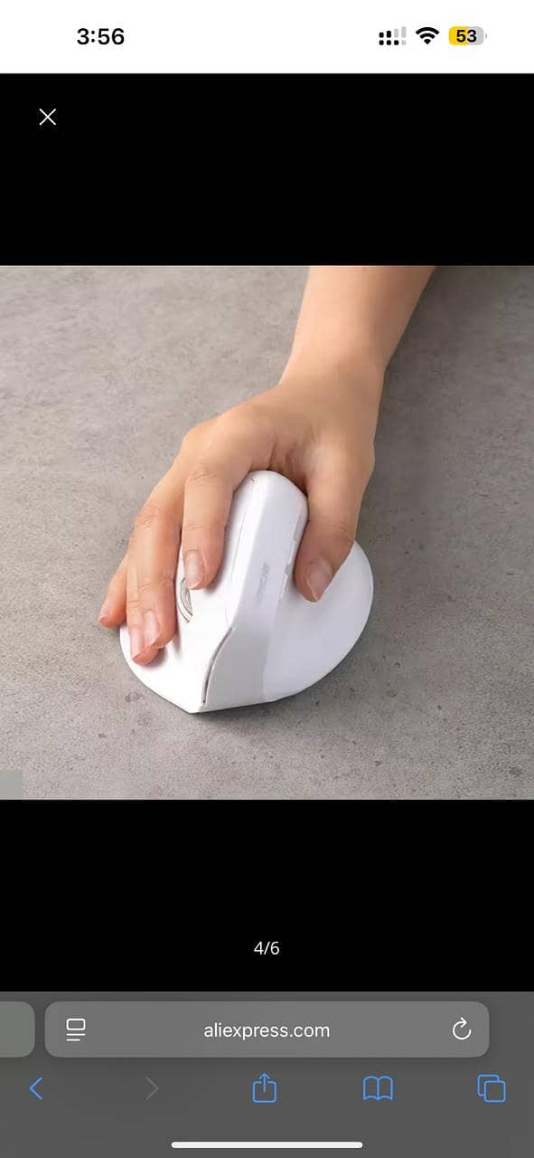 Wireless Bluetooth Low noise Vertical Mouse with 3 multi-pairingROYCHE 2