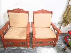 Heavy Wooden Sofa Set