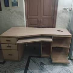 Office Table with 2 Railings + study table