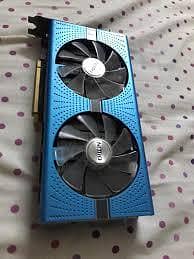 AMD RX 590 BULE SAPPHIRE 8GB RGB LIGHT GME GRAPHICS CARD
