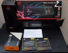 Corsair Vengeance 32gb, Glorious Model D, Asus Rog Strix Keyboard