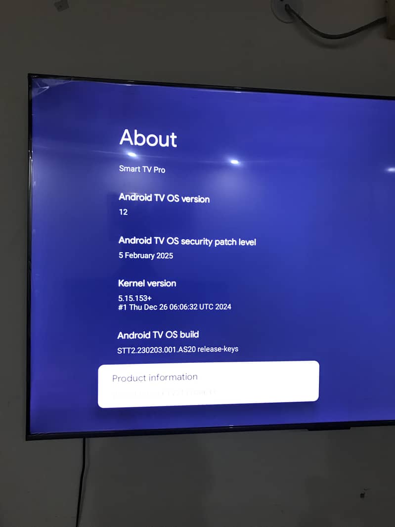 Tcl smart led google tv android 8/2 gb 3 month use 3