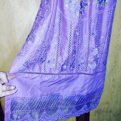 3piece lawn dress full shirt Embroidery