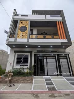 Brand new double story banglow on main 60 fit road In saadi town