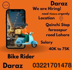 Bike Riders Urgently Required !