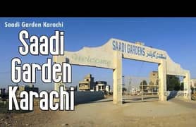 Plots available for sale in Saadi garden in all blocks