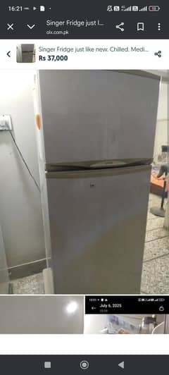 Singer Fridge just like new. Chilled. Medium size. Excellent cooling.