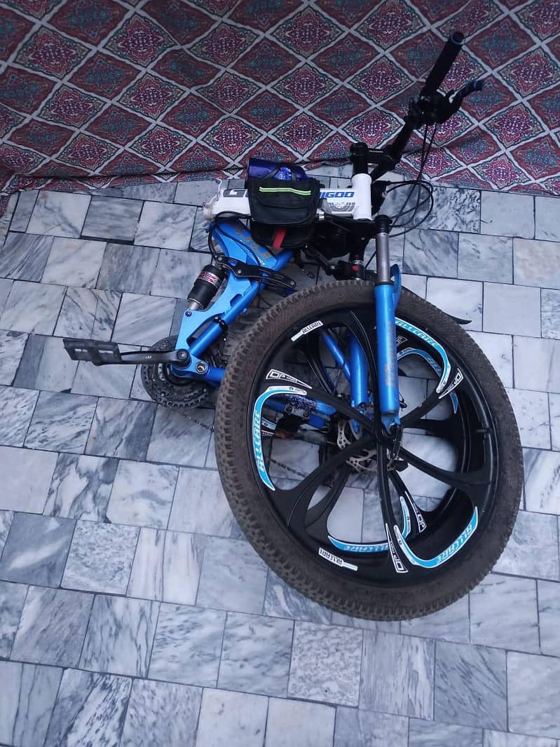 *MTB/FOLD ABLE CYCLE WITH FRONT AND BACK SHOUKS/GELL SEAT* 1