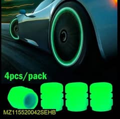 4 pcs Luminous Wheel Valve cap